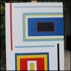 Leinen | Geometrische Komposition 80 x 60 x 4  cm 2017